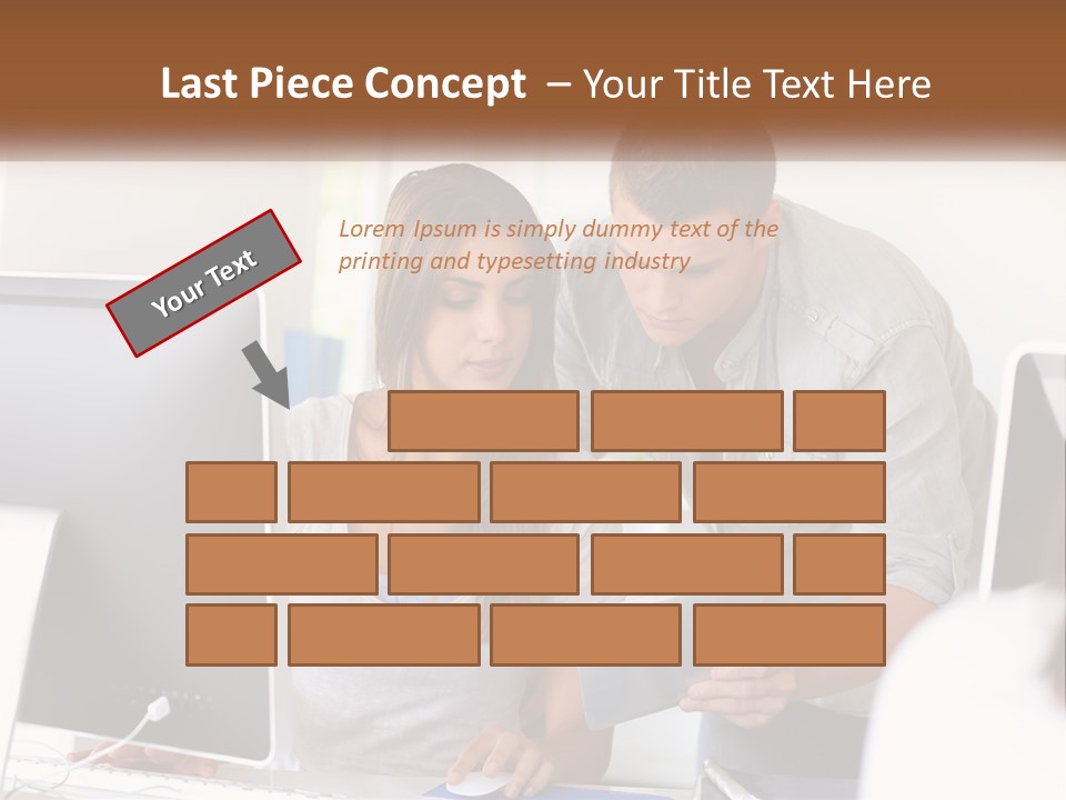 Rent House Model PowerPoint Template