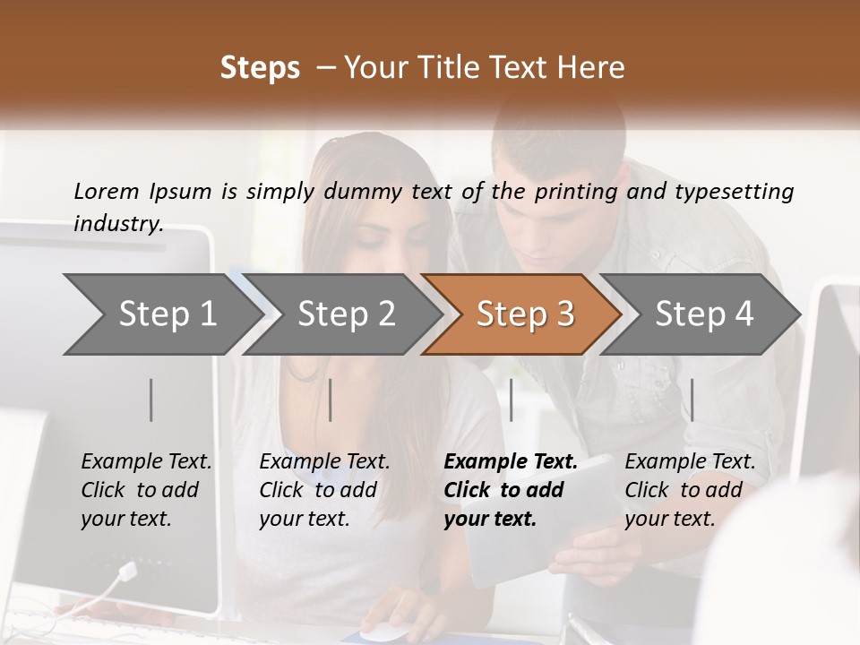 Rent House Model PowerPoint Template