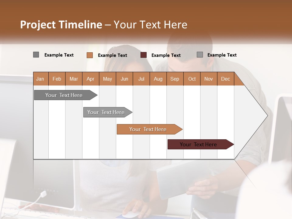 Rent House Model PowerPoint Template