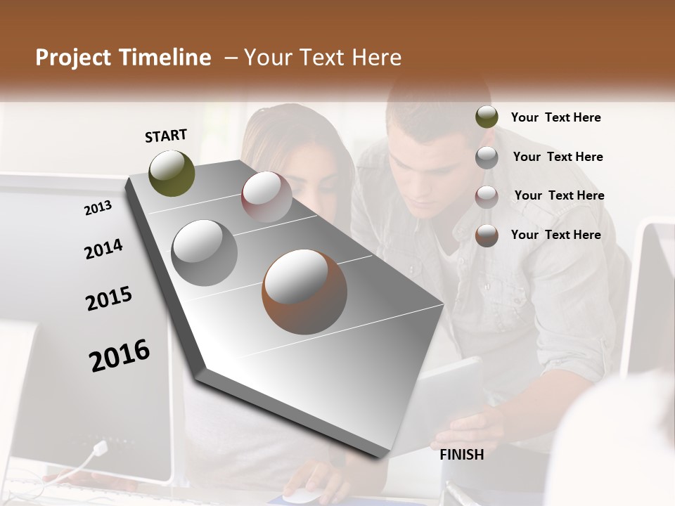 Rent House Model PowerPoint Template