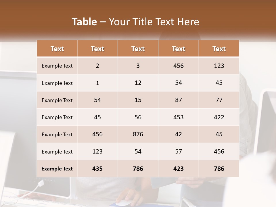 Rent House Model PowerPoint Template