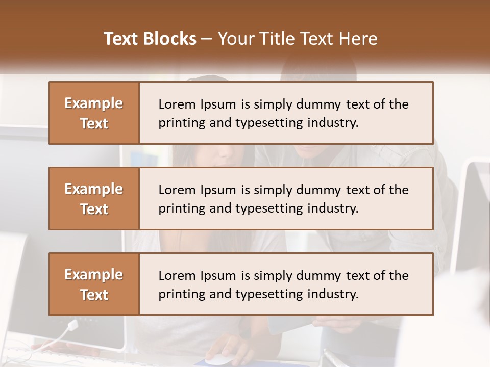 Rent House Model PowerPoint Template