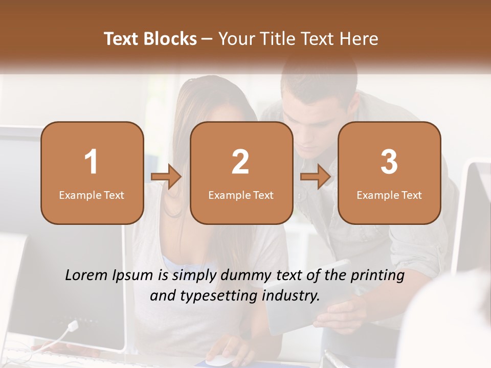 Rent House Model PowerPoint Template