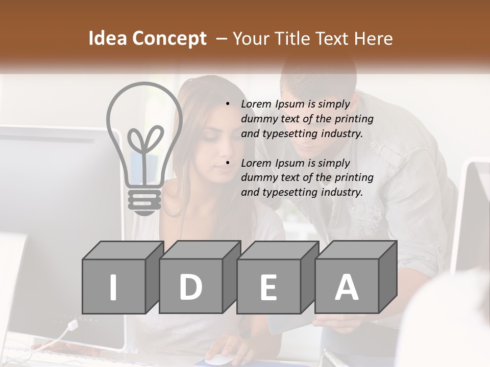 Rent House Model PowerPoint Template