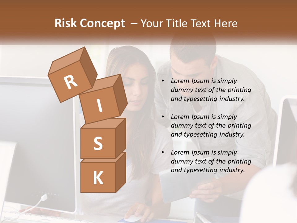 Rent House Model PowerPoint Template