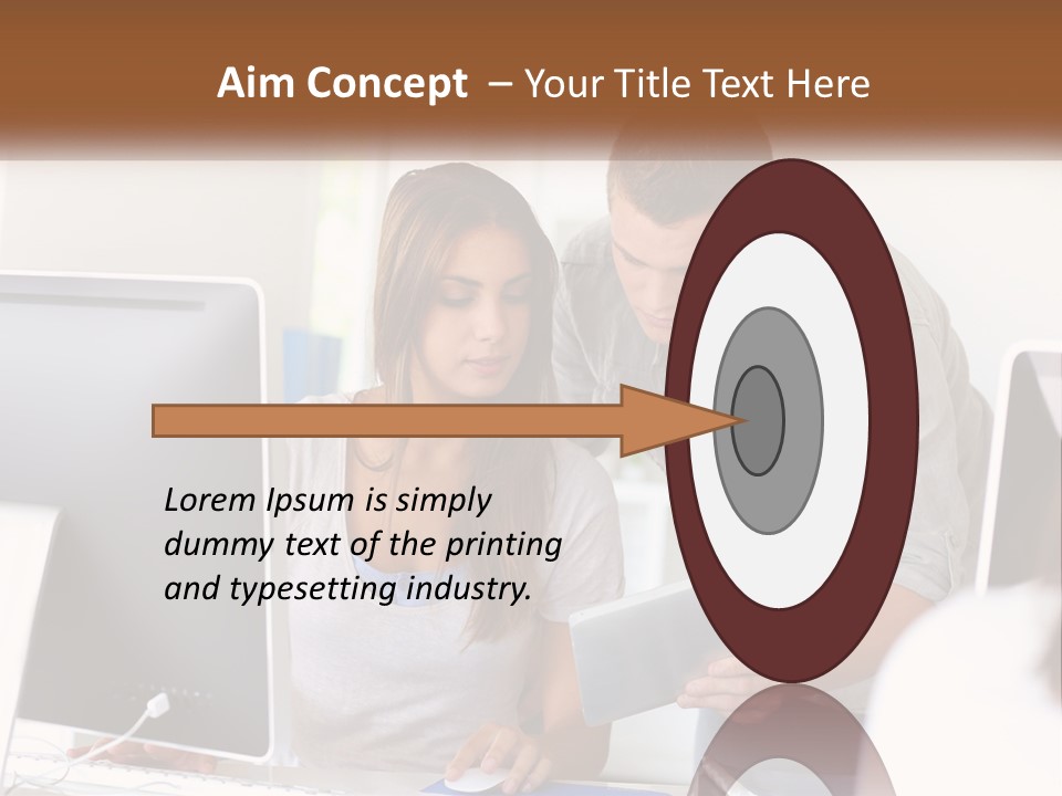 Rent House Model PowerPoint Template