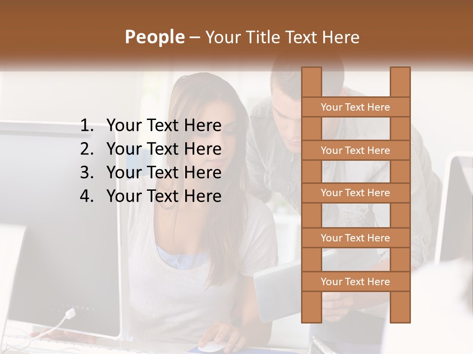 Rent House Model PowerPoint Template