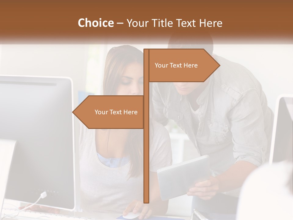 Rent House Model PowerPoint Template