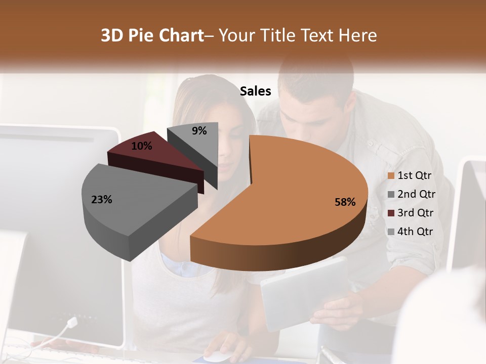 Rent House Model PowerPoint Template