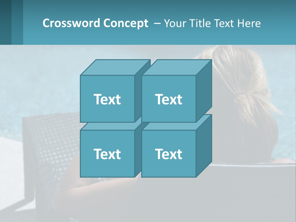 Holding Man Grass PowerPoint Template