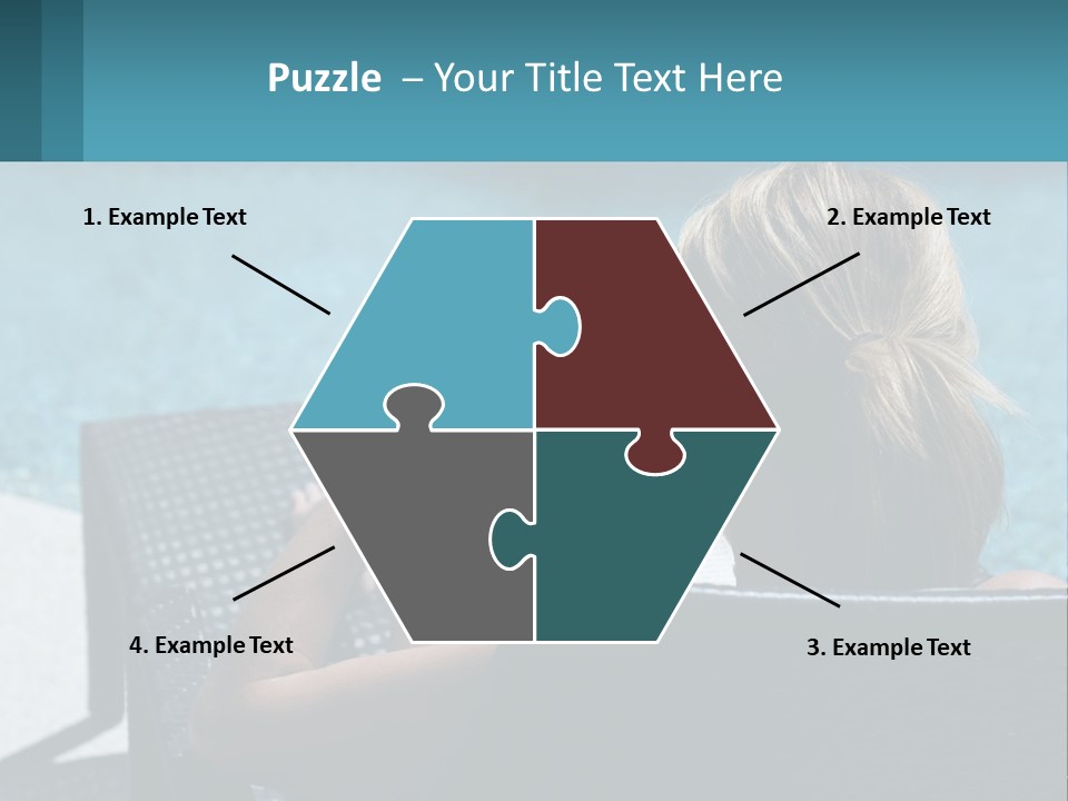 Holding Man Grass PowerPoint Template