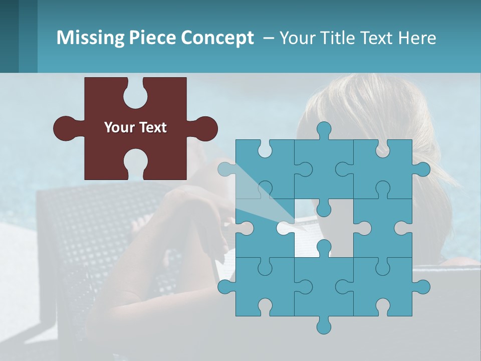 Holding Man Grass PowerPoint Template