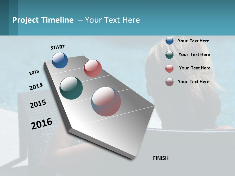 Holding Man Grass PowerPoint Template