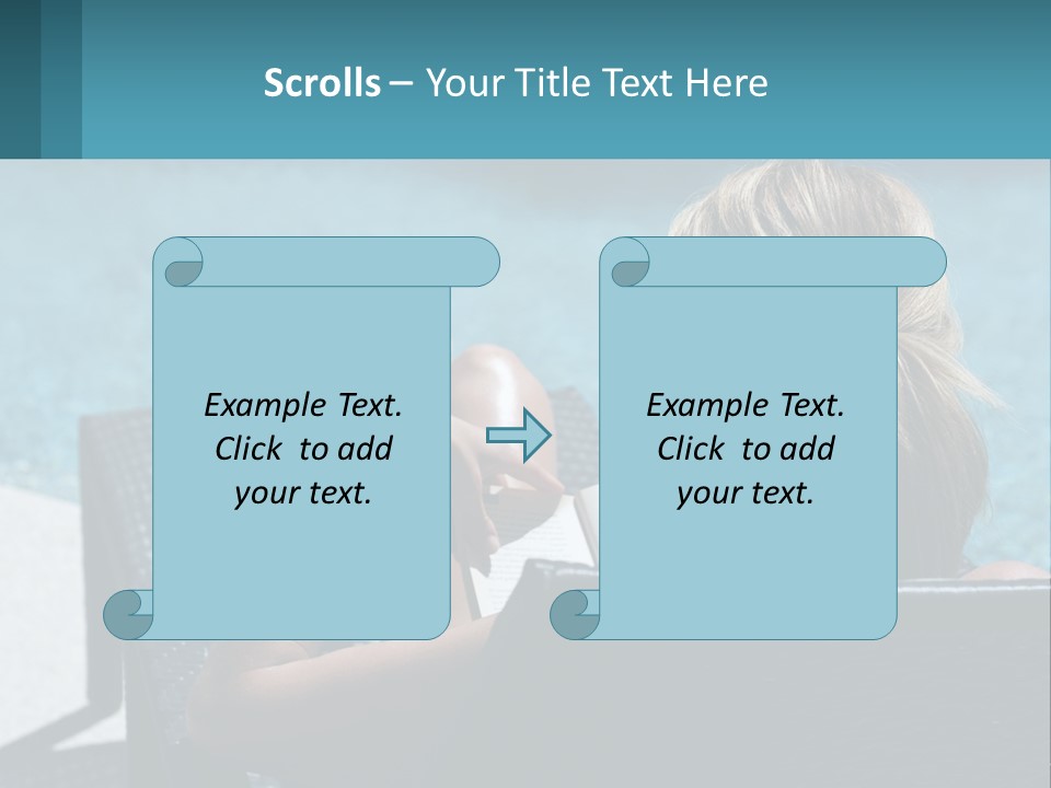 Holding Man Grass PowerPoint Template