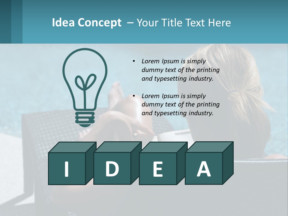 Holding Man Grass PowerPoint Template