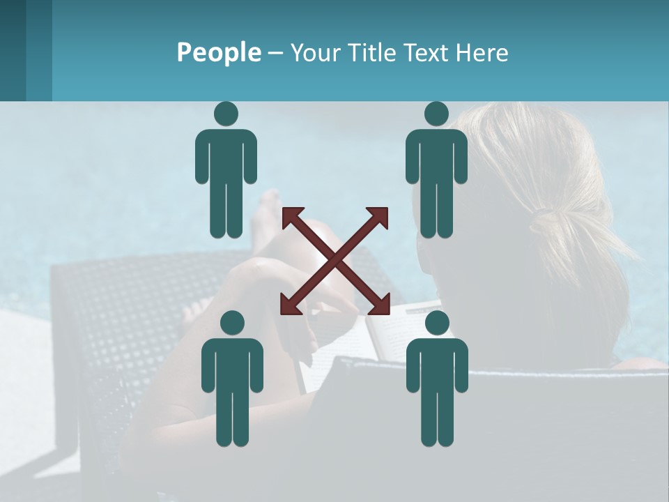 Holding Man Grass PowerPoint Template