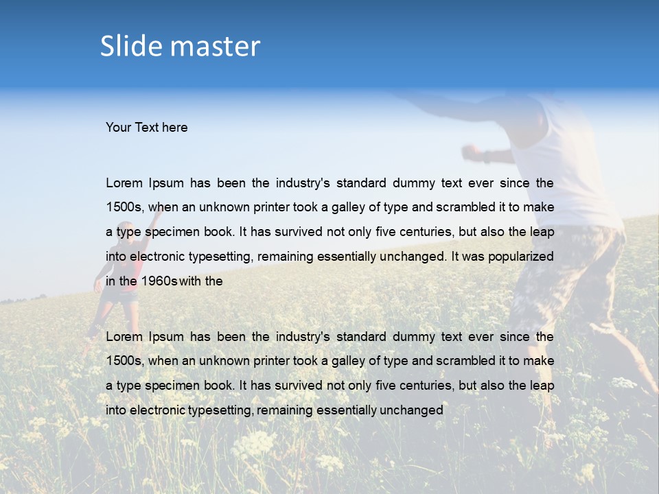 Finance Lawn Green PowerPoint Template