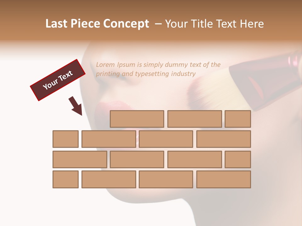 Hand Leaf Lawn PowerPoint Template