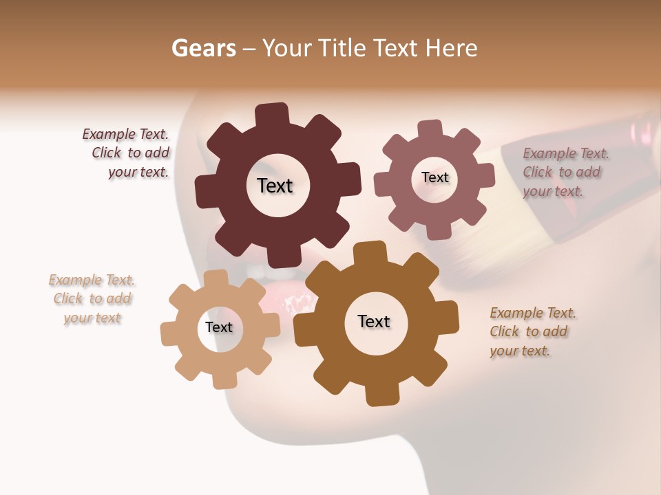 Hand Leaf Lawn PowerPoint Template