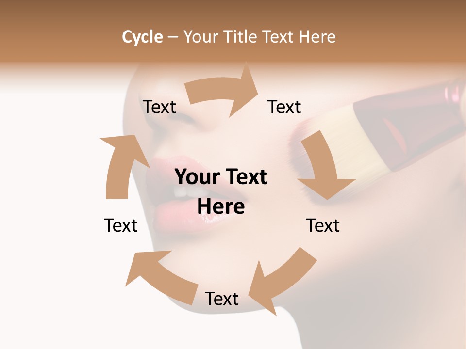 Hand Leaf Lawn PowerPoint Template