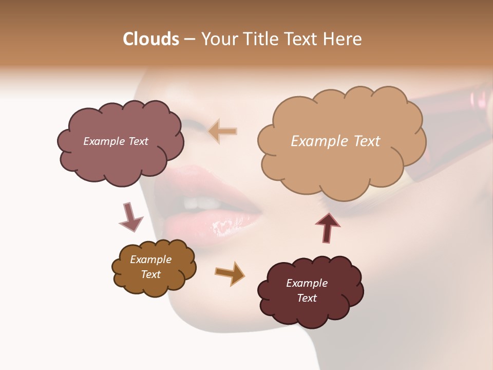Hand Leaf Lawn PowerPoint Template