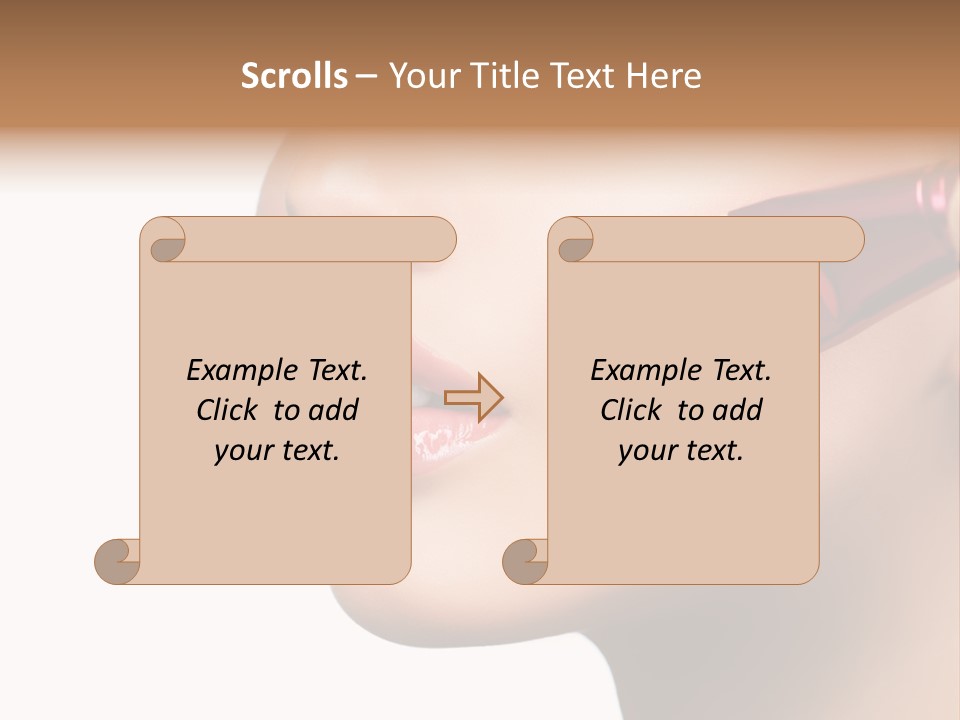 Hand Leaf Lawn PowerPoint Template