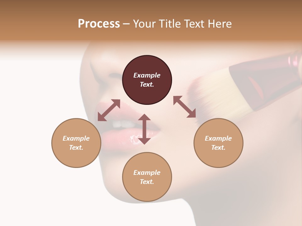 Hand Leaf Lawn PowerPoint Template