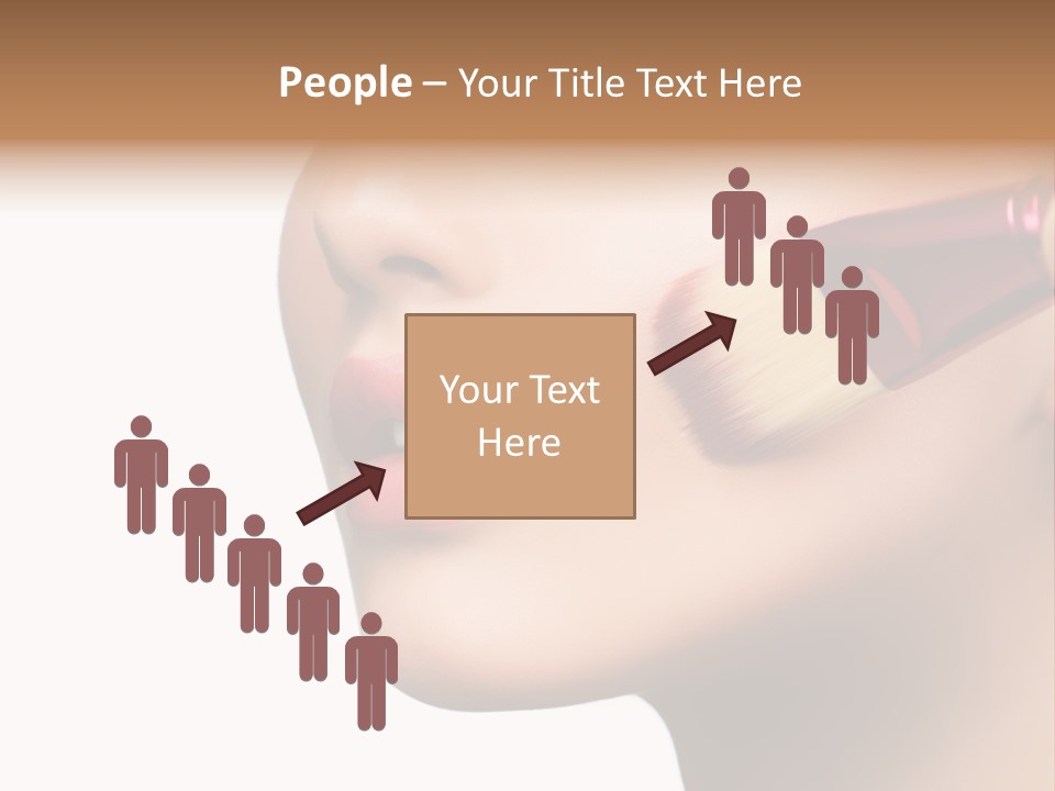 Hand Leaf Lawn PowerPoint Template