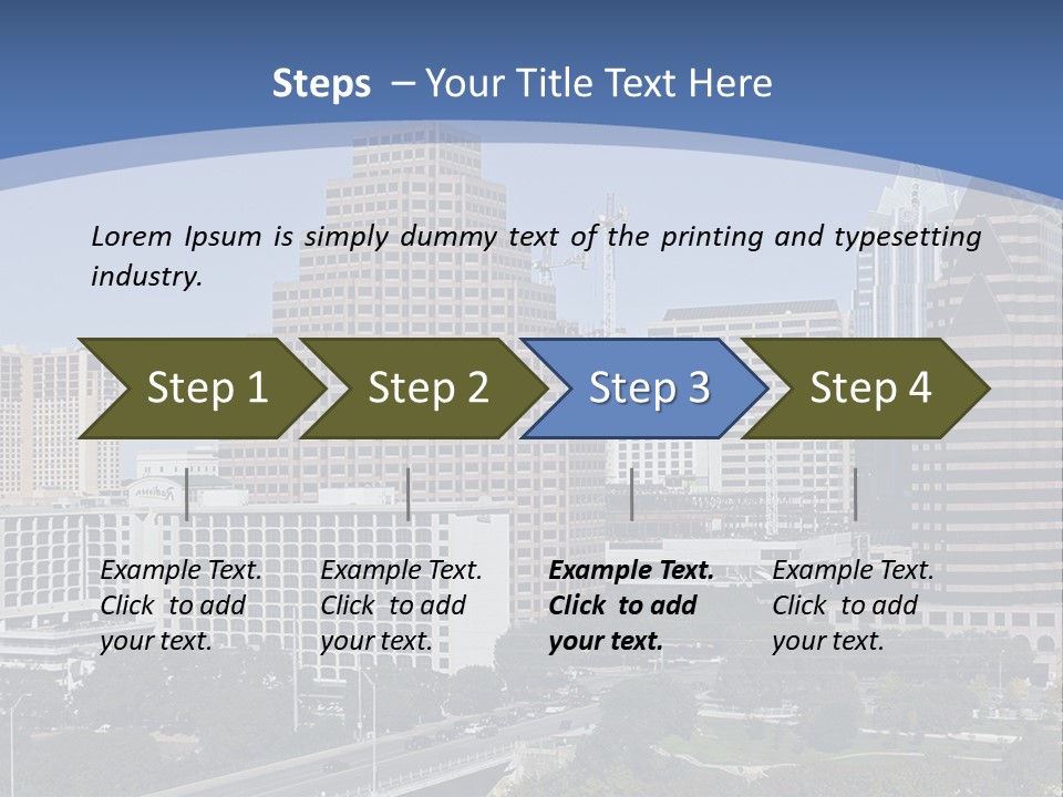 Blue Sky Dream Purchase PowerPoint Template