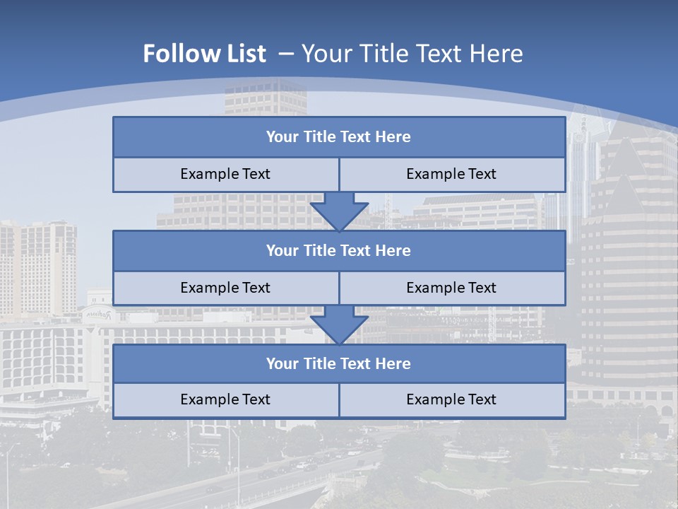 Blue Sky Dream Purchase PowerPoint Template