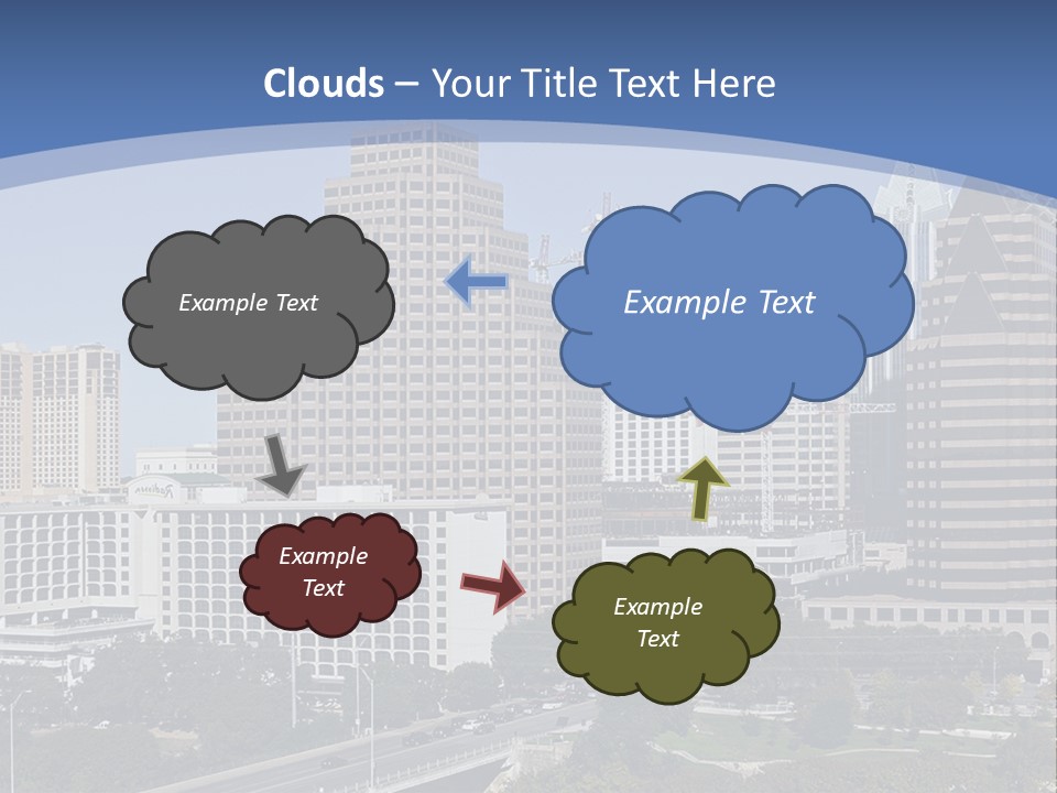 Blue Sky Dream Purchase PowerPoint Template