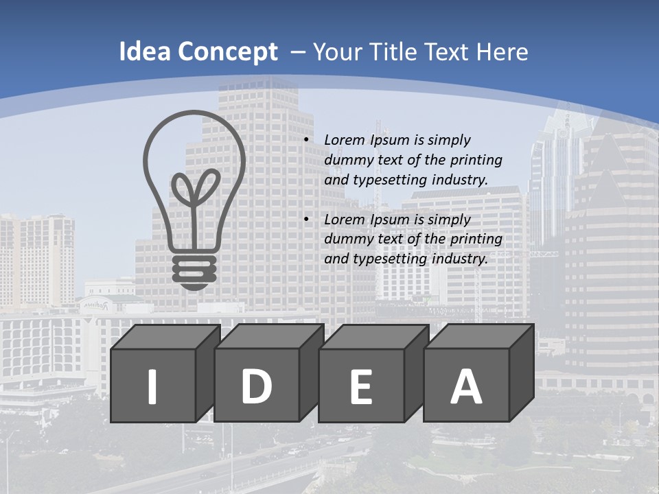 Blue Sky Dream Purchase PowerPoint Template