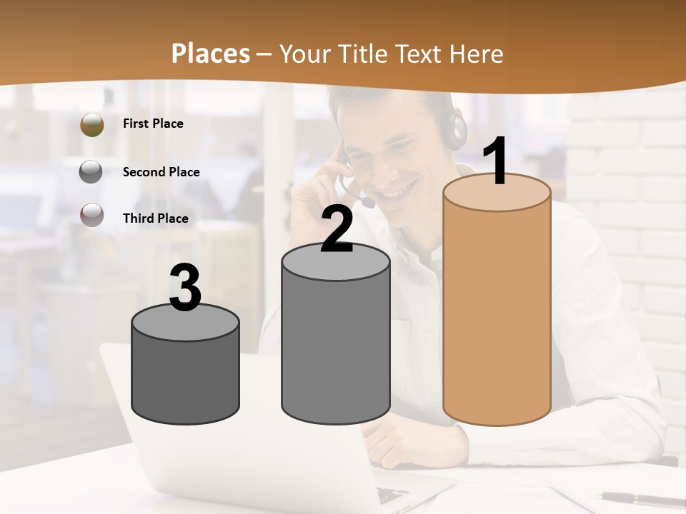 Man Estate Leaf PowerPoint Template