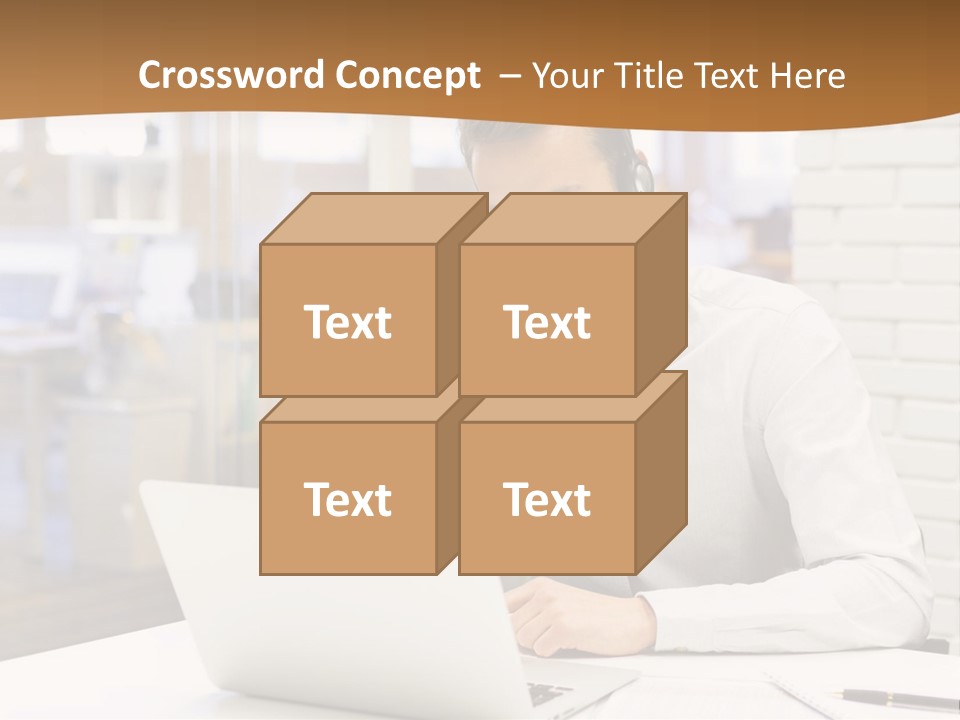 Man Estate Leaf PowerPoint Template