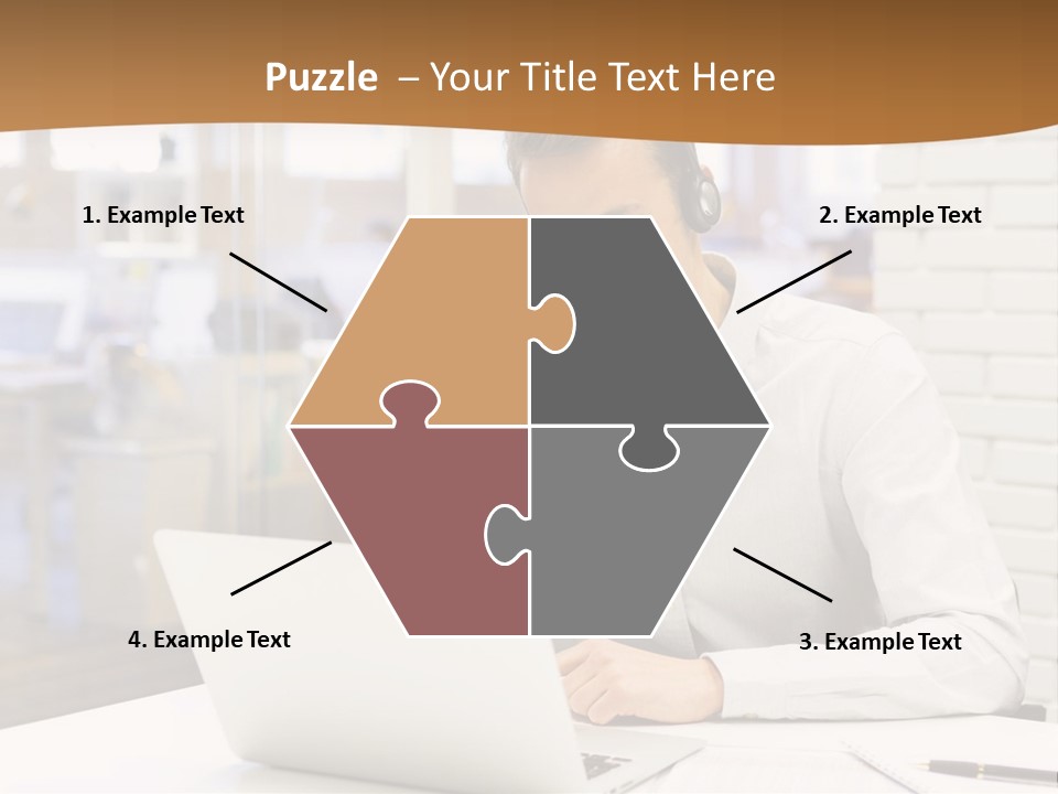 Man Estate Leaf PowerPoint Template