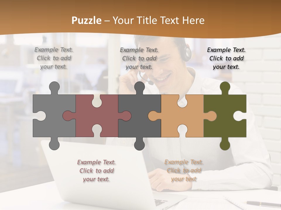 Man Estate Leaf PowerPoint Template