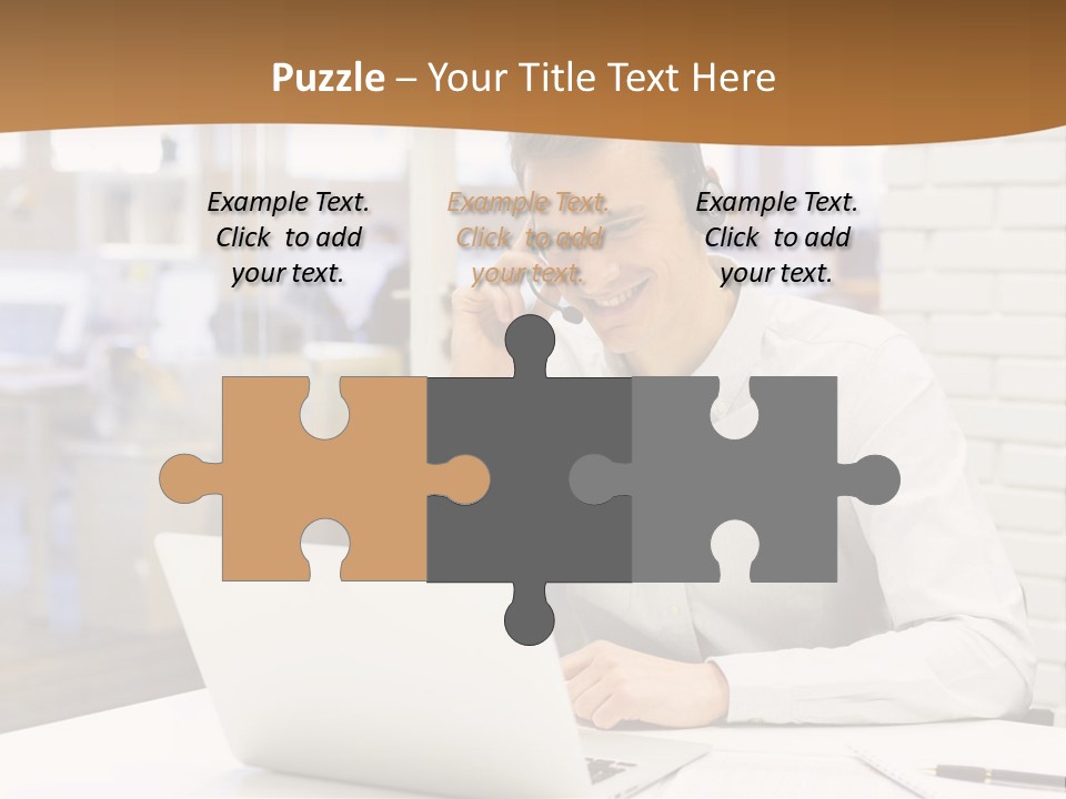 Man Estate Leaf PowerPoint Template