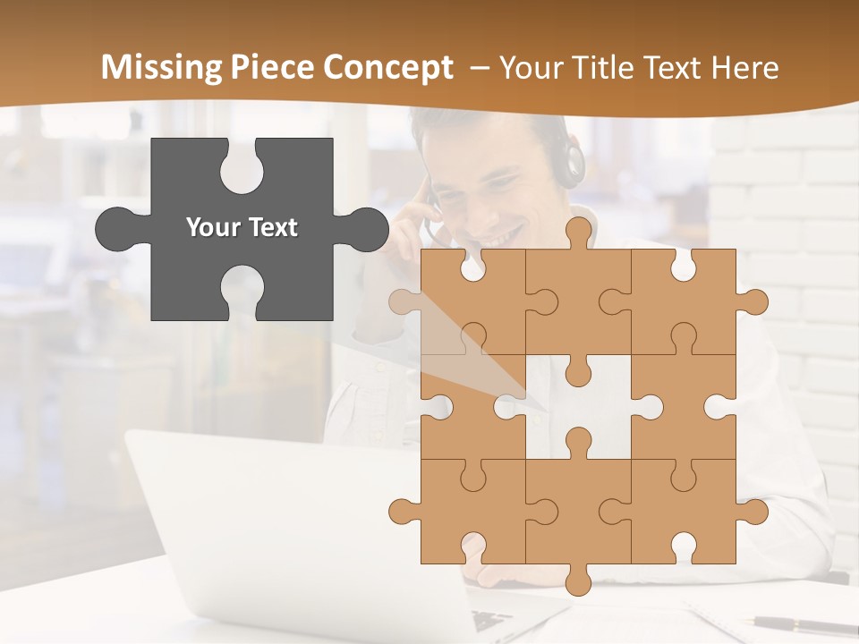 Man Estate Leaf PowerPoint Template