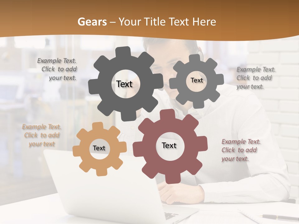 Man Estate Leaf PowerPoint Template