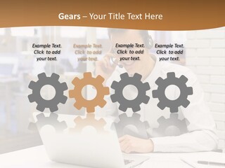 Man Estate Leaf PowerPoint Template