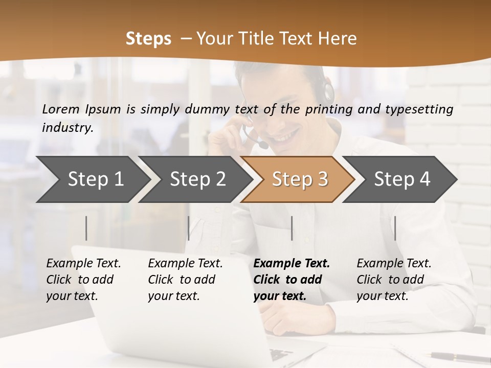 Man Estate Leaf PowerPoint Template