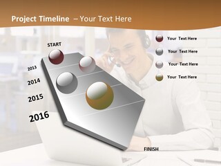Man Estate Leaf PowerPoint Template