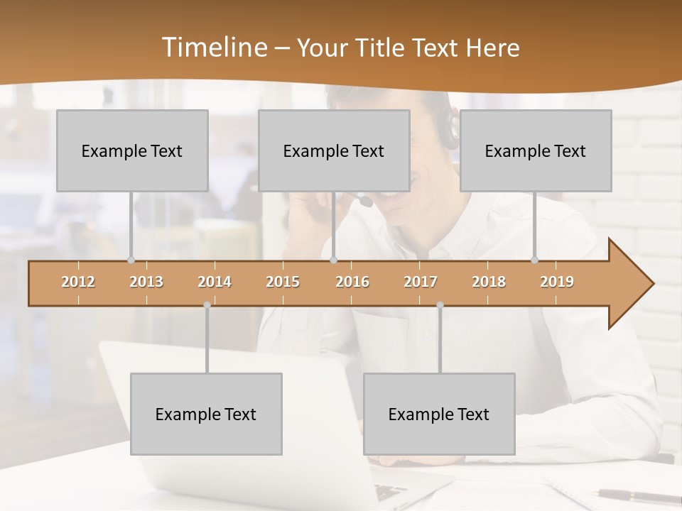 Man Estate Leaf PowerPoint Template