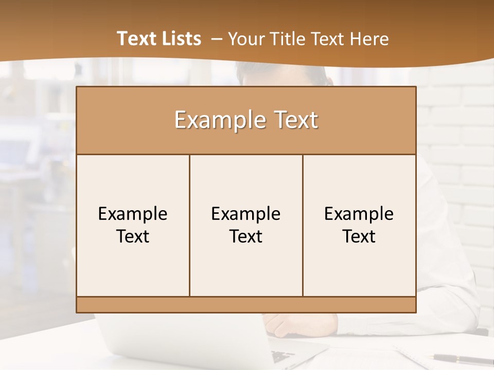Man Estate Leaf PowerPoint Template
