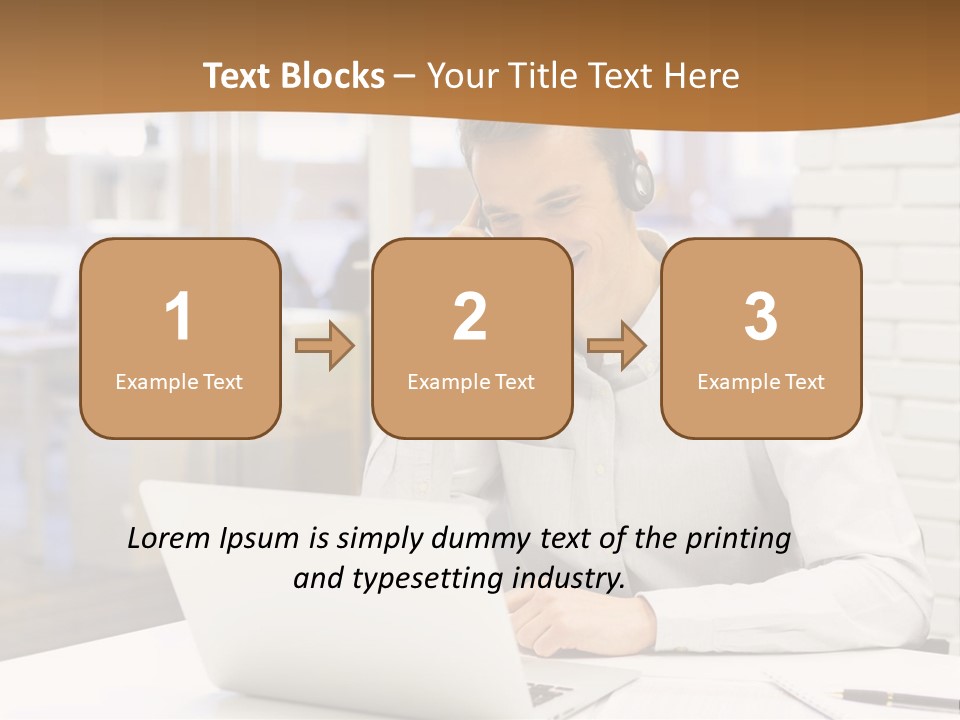 Man Estate Leaf PowerPoint Template