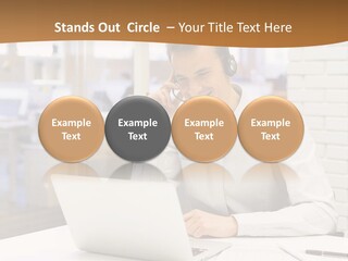 Man Estate Leaf PowerPoint Template