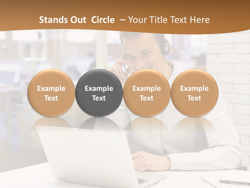 Man Estate Leaf PowerPoint Template