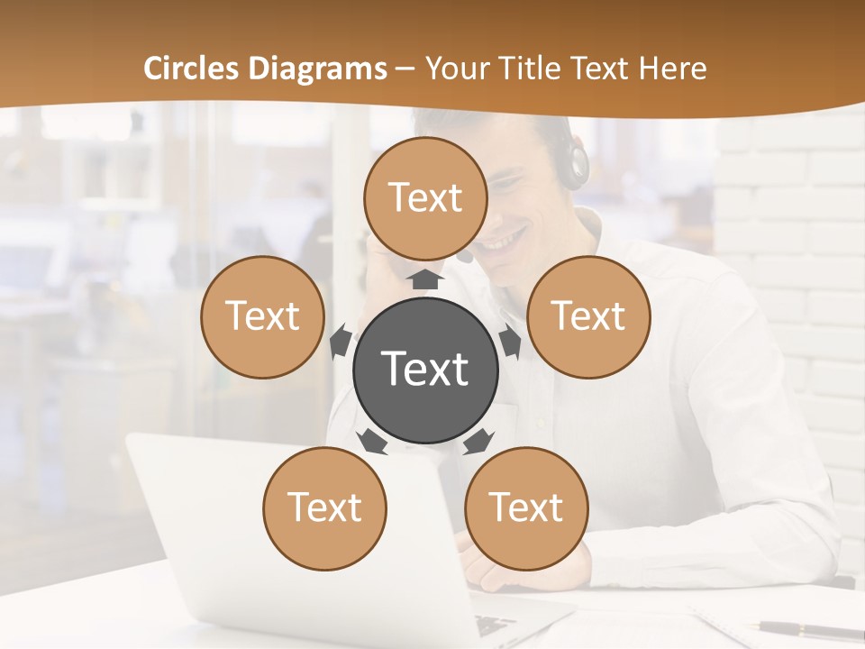 Man Estate Leaf PowerPoint Template