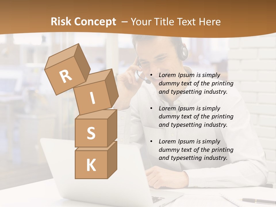 Man Estate Leaf PowerPoint Template