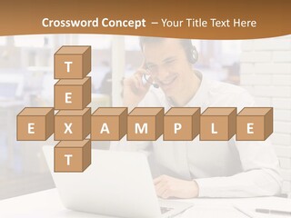 Man Estate Leaf PowerPoint Template